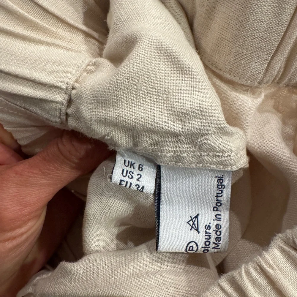 With nothing underneath Hemp palazzo trousers, size US2 - Picture 4 of 7